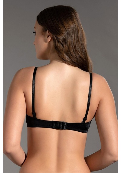 Kompedan Basic Straplez Desteksiz Sütyen New Bra 7050-siyah Siyah