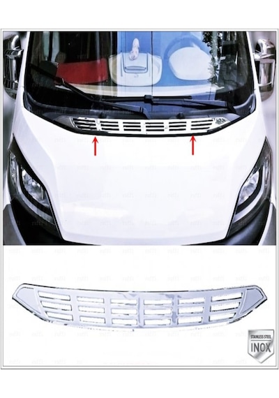 Citroen Jumper Krom Kaput Havalandırma Çerçeve 2014 Üzeri P.Çelik