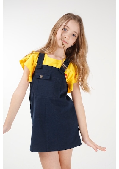 Brz Kids Kız Çocuk Salopet-Lacivert