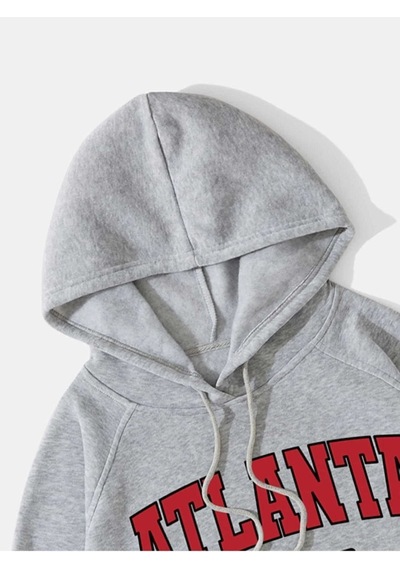 Altamira Unisex Atalanta Baskılı Oversize Kapşonlu Sweatshirt 001