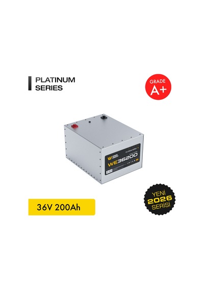 Werer Energy 36V 200Ah LiFePO4 Platinum Series Bluetooth'lu Lityum Demir Fosfat Akü