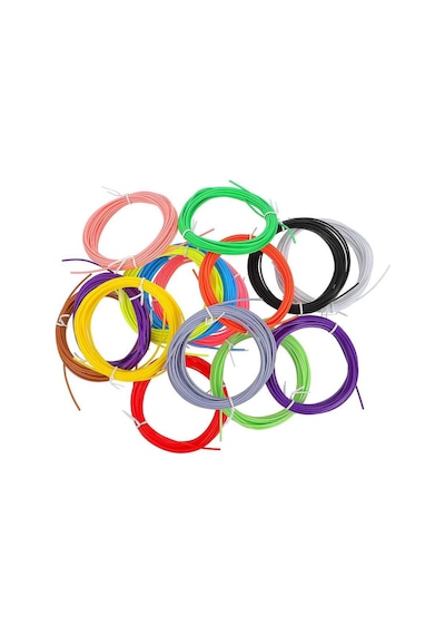 10 Farklı Karışık Renk Pcl Filament - 3m