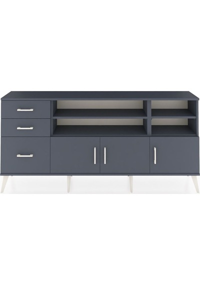 Arges Konsol 4 Raflı 3 Çekmeceli 3 Kapaklı 176x30x83 Antrasit-antrasit/antrasit Antrasit/antrasit Arges Konsol 4 Raflı 3 Çekmeceli 3 Kapaklı 176x30x83 Antrasit-antrasit/antrasit Antrasit/antrasit