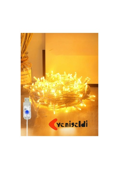 10 Mt Yılbaşı Led Günışığı Usb Girişli Noel Dekorasyon Üç Kademeli