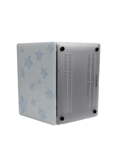 Macbook Air Kılıf 13 İnç Flower05nl Eski Usb Girişli Model 2010-2017 A1369 A1466 İle Uyumlu Açık Mavi