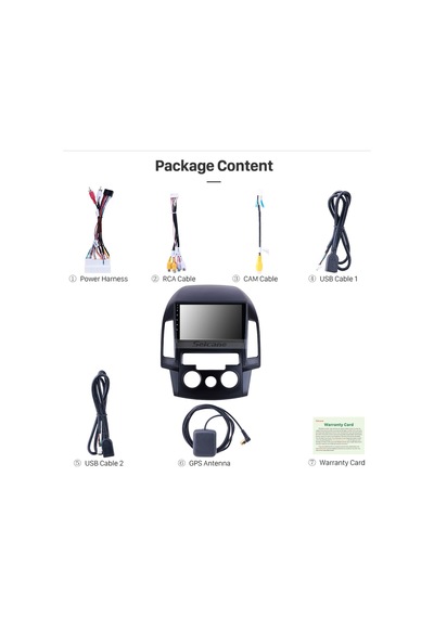 Hyundaı İ30 M/c 2009-2012 Uyumlu Multimedya Navigasyon Usb Kamera Carplayer