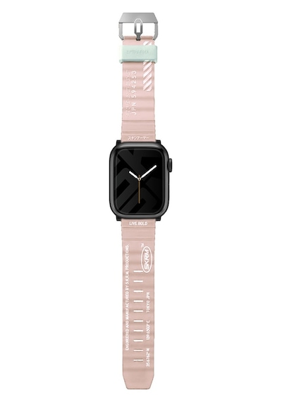 Watch 7 45mm Kordon Skinarma Shokku Silikon Strap Kayış Pembe Açık