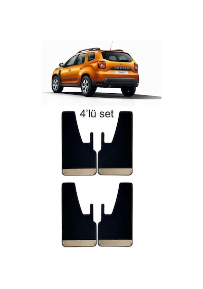 Dacia Duster 2017 Sonrası 4lü Krom Paçalık, Çamurluk, Tozluk DAC0SX010