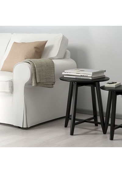 Ikea Kragsta Sehpa Seti, Siyah