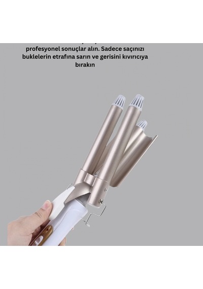 Ergonomik Saç Bukle Maşası Doğal Ve Belirgin Bukleler