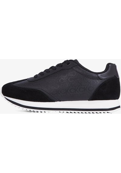Runner Lace Up - Mono Mix Kadın Siyah Sneaker 0gr-siyah