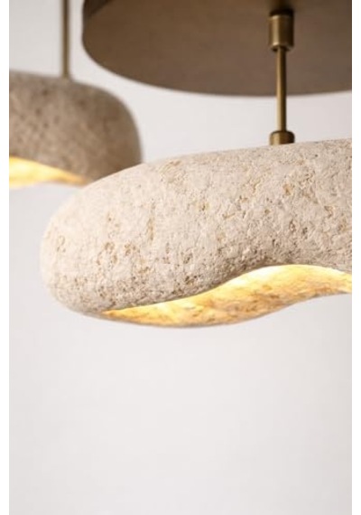 Sedra Handmade Karbon Beton Avize Salon Avize Modelleri E27 3'lü Sarkıt Modern Tasarım: Diğer