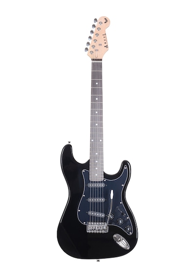 Angel Aeg111-Bk Siyah Elektro Gitar