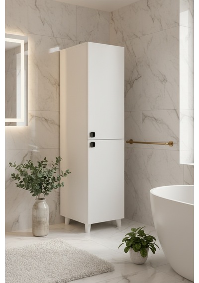 Bari Çok Amaçlı Depolama Dolabı Banyo Dolabı Erzak Dolabı Mutfak Organizeri Kapaklı Raflı Dolap Beyaz Bari Çok Amaçlı Depolama Dolabı Banyo Dolabı Erzak Dolabı Mutfak Organizeri Kapaklı Raflı Dolap Beyaz