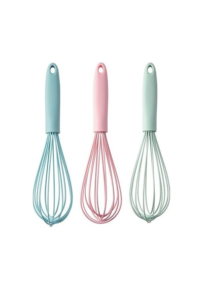 Orret Home Büyük Boy Silikon Çırma Teli,silikon Çırpıcı,yumurta,ayran Ve Pasta İçin Çırpma Teli 2 Diğer