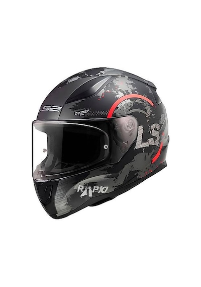 Ls2 Rapıd 2 Cırcle Mat Tıtanıum-turuncu Kask Gri