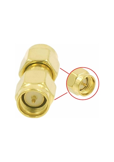 Sma Erkek To Sma Erkek Adaptör Soket Rf Koaksiyel Dönüştürücü Çoğaltıcı 50ohm Uzatma