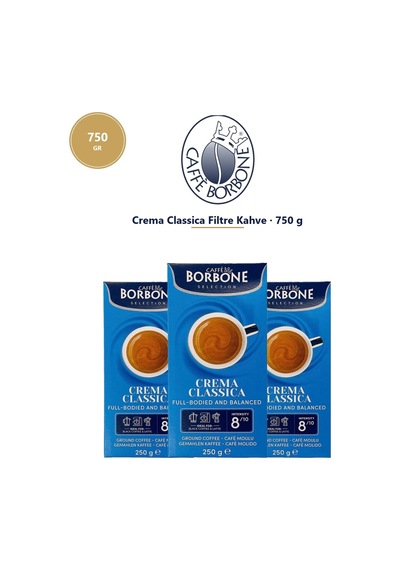 Caffe Borbone Classica Filtre Kahve Üçlü Paket 3x250 Gr 750 Gr - Öğütülmüş Filtre Kahve