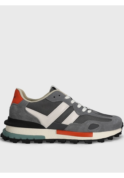 Lufian 111230272 Auke Sneaker Erkek Deri Ayakkabı Gri