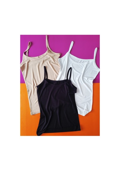 Demirsa Boutique İnce İp Askılı Bambu Kumaş 3'lü Siyah, Ten Ve Beyaz Renk Kadın Atlet Beyaz-siyah-ten Demirsa Boutique İnce İp Askılı Bambu Kumaş 3'lü Siyah, Ten Ve Beyaz Renk Kadın Atlet Beyaz-siyah-ten