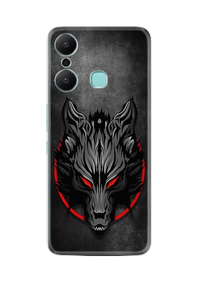 Infınıx Hot 20 Kılıf Resimli Desenli Silikon Platinium Series Dark Wolf 1813