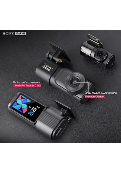 Gonw 2ch Fullhd Hdr Wi-fi Akıllı Araç Kamerası