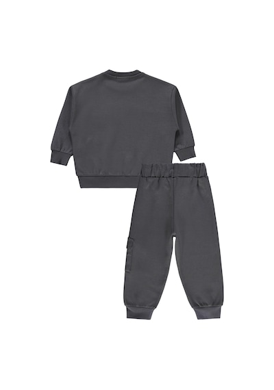 Civil Boys Kargo Cepli 2-5 Yaş Eşofman Takımı - Gri Antrasit