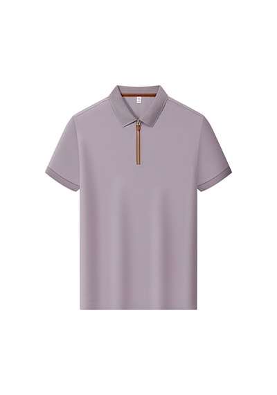 New Performance.arw98253.serintutan-antibakteriyel-yüksek Kalite.fermuarlı Polo T.shirt Mor