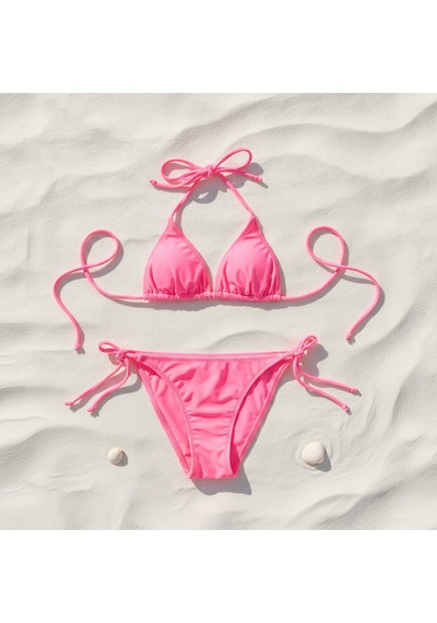 Bonbon Kadın Plaj Giyim Yavru Ağzı Bikini Takım Bb2598 Çok Renkli