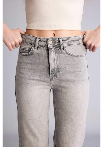 Defacto Comfort Straıght Normal Bel Kısa Paça Jean Yıkamalı Pantolon H5367ax26smnm55 Gri-nm55 Defacto Comfort Straıght Normal Bel Kısa Paça Jean Yıkamalı Pantolon H5367ax26smnm55 Gri-nm55