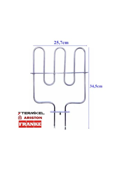 Termikel-Ariston Franke Uyumlu Alt Fırın Rezistansı 220Volt 1300 Watt