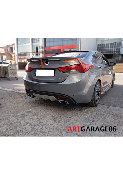 Hyundai Elantra 2010-2016 Arası Bagaj Spoileri-fiberglass-boyasız