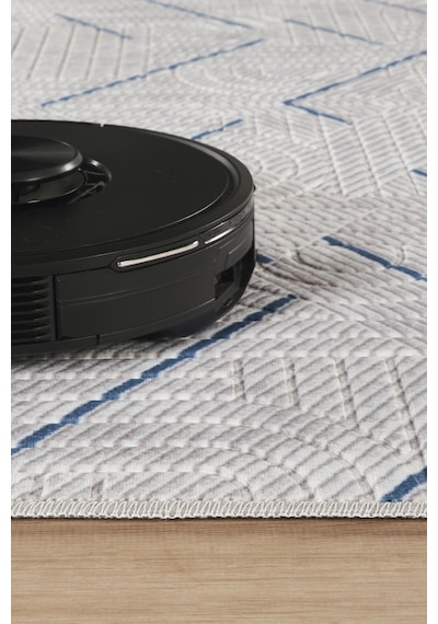 Villadia Home Textile Bambu Kaymaz Taban Dört Mevsim Yıkanabilir Kesme Yolluk Koridor Mutfak Salon Yatak Oturma Çocuk Odası Koridor Antre Mavi