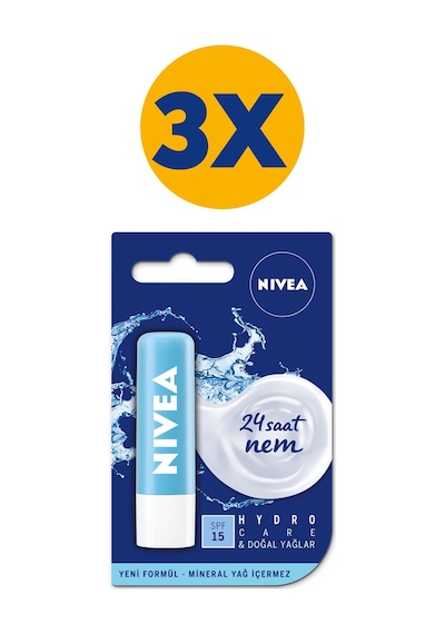 Nivea Hydro Care Dudak Kremi 4.8 G x 3