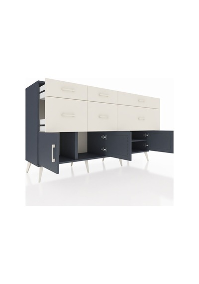 Hyperion Konsol Tek Raflı 6 Çekmeceli 4 Kapaklı 176x44x99 Antrasi Antrasit-antrasit/aytaşı Hyperion Konsol Tek Raflı 6 Çekmeceli 4 Kapaklı 176x44x99 Antrasi Antrasit-antrasit/aytaşı