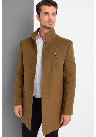 Plt9386 Dewberry Erkek Palto-camel Camel