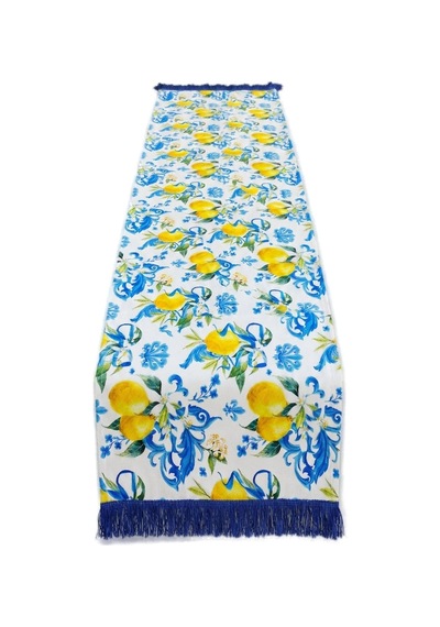 Limoncello Azure Tassel Runner Çok Renkli