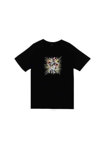 My Hero Academia Anime Baskılı Unisex %100 Pamuk Siyah T-shirt SIYAH