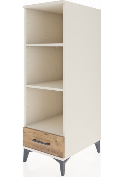 Kronos Dolap 3 Raflı Tek Çekmeceli 44x59x134 Aytaşı-çam Aytaşı