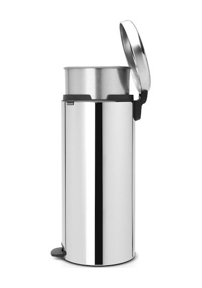 Tr Pedallı-çöp Kutusu İç Kova İle Metal, Plastik Metal, Glänzender Stahl, 30 Liter