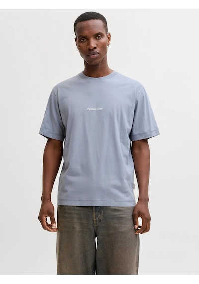 Jack & Jones Jack&jones Jornorrebro Emb Tee Ss Erkek T-shirt 12282892 Mavi