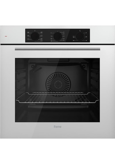 Ferre Yeni Seri Flowart QBL62CB - CS206-FA - D087 Beyaz Cam Ankastre Set Ferre Yeni Seri Flowart QBL62CB - CS206-FA - D087 Beyaz Cam Ankastre Set