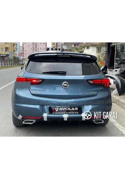 Opel Astra K 2015-2021 Egzoz Görünümlü Difüzör Plastik Boyalı