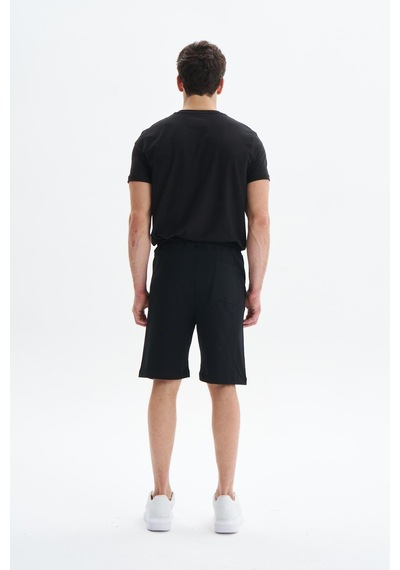 AR-MA Arma Erkek Regular Fit Basic Süprem % 100 Pamuk Yandan Ve Arka Cepli Şort Y29504279302 Siyah