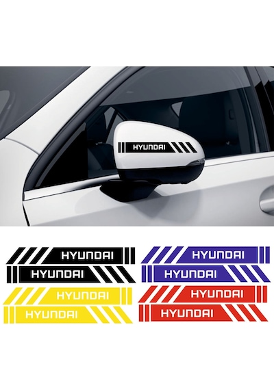 Hyundai H-1 Yan Dikiz Aynası Şerit Sticker Araca Özel