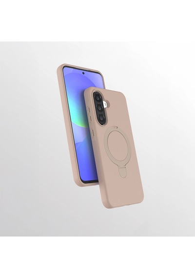 Samsung Uyumlu Galaxy A56 Kılıf M-safe Şarj Özellikli Standlı Zore Samara Kapak Çok Renkli