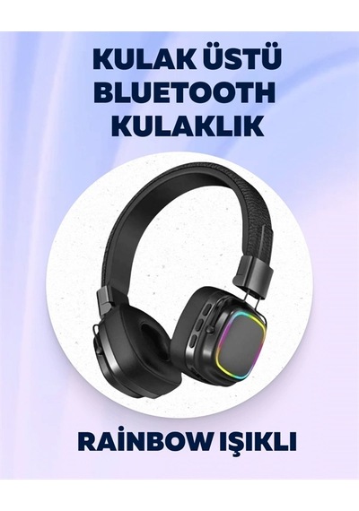 Yüksek Ses Kaliteli Kablosuz Kulak Üstü Kulaklık Bt 5.3 Çok Renkli