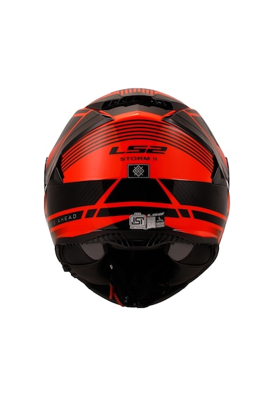 Ls2 Storm 2 Dodger Kask Mat Siyah - Turuncu