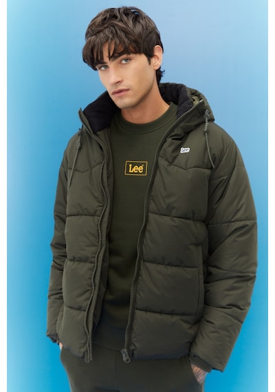 Lee Regular Fit Normal Kesim Kapüşonlu Haki Şişme Mont L88Bny300 Yeşil Lee Regular Fit Normal Kesim Kapüşonlu Haki Şişme Mont L88Bny300 Yeşil