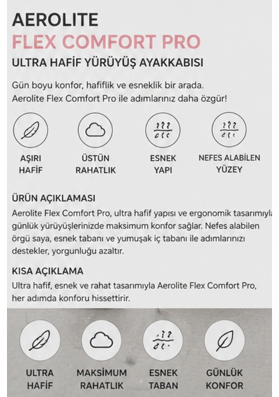 Walkmax Pro Buz Gri Kadın Ultra Hafif Ekstra Rahat Ortopedik ... Buz - Gri